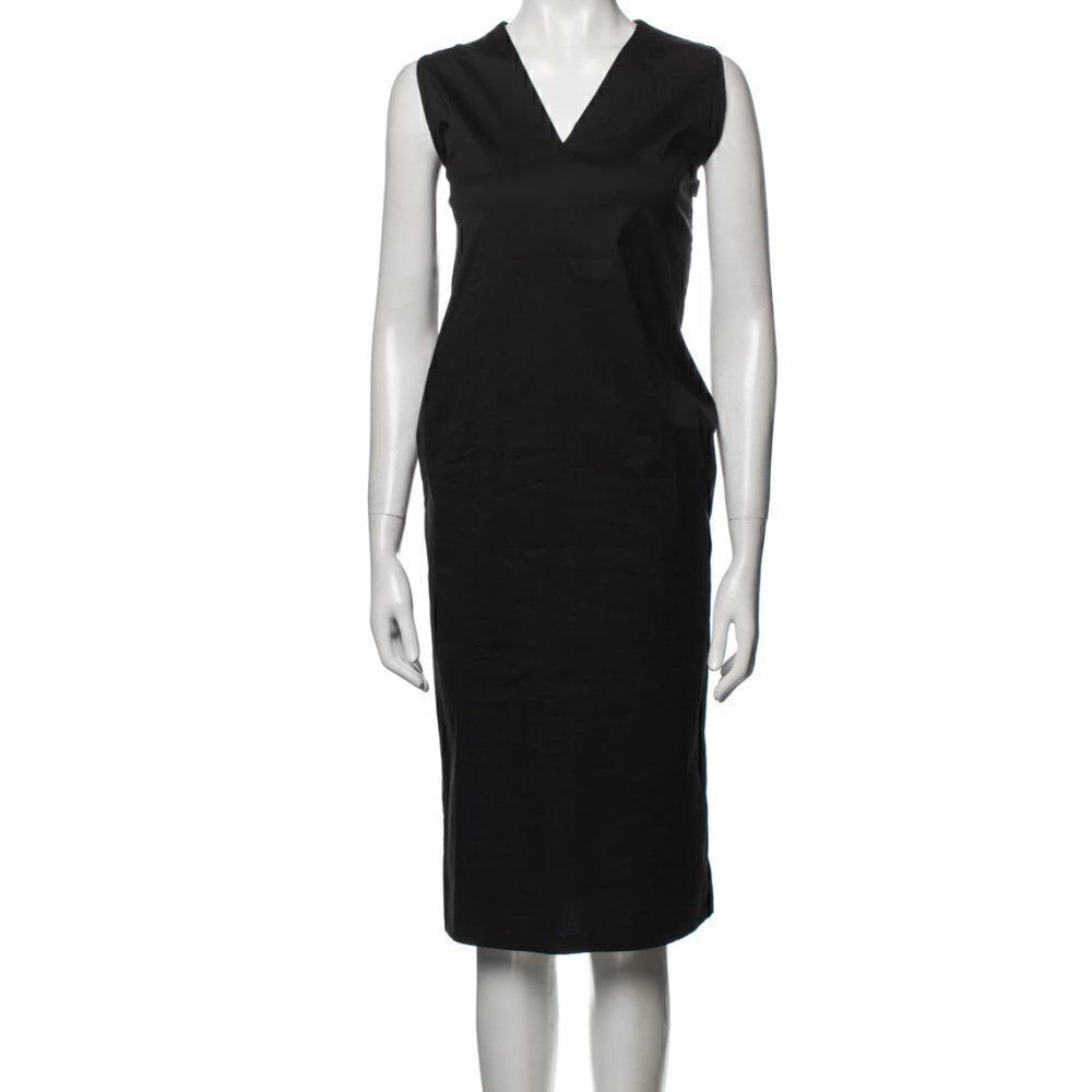 Jil Sander Black Midi Dress Sz 4